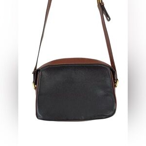 Vintage Bally Leather Bag Black Brown